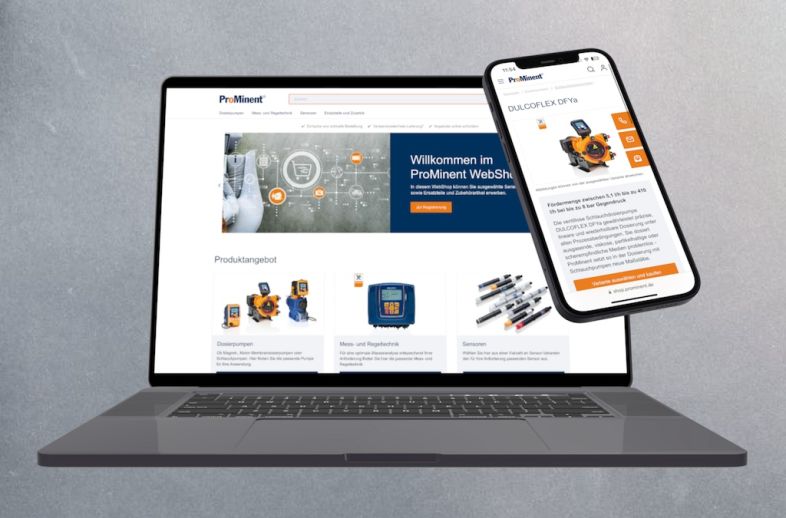 Onlineshop des Kunden ProMinent