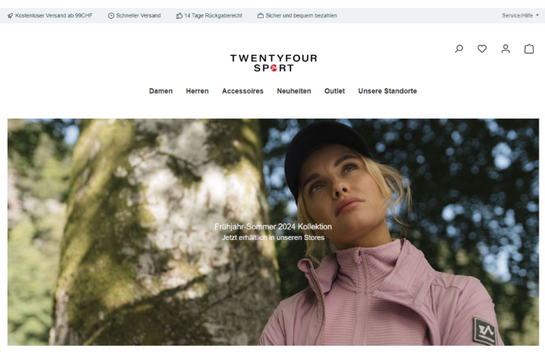 Onlineshop des Kunden 24sport