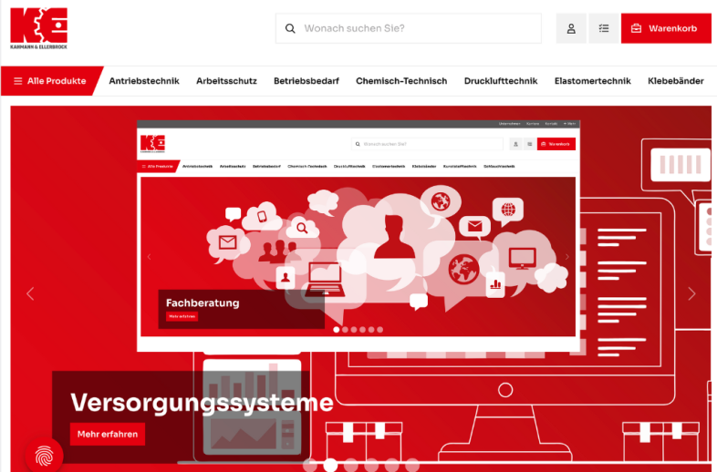 Onlineshop des Kunden Kahmann & Ellerbrock GmbH & Co. KG