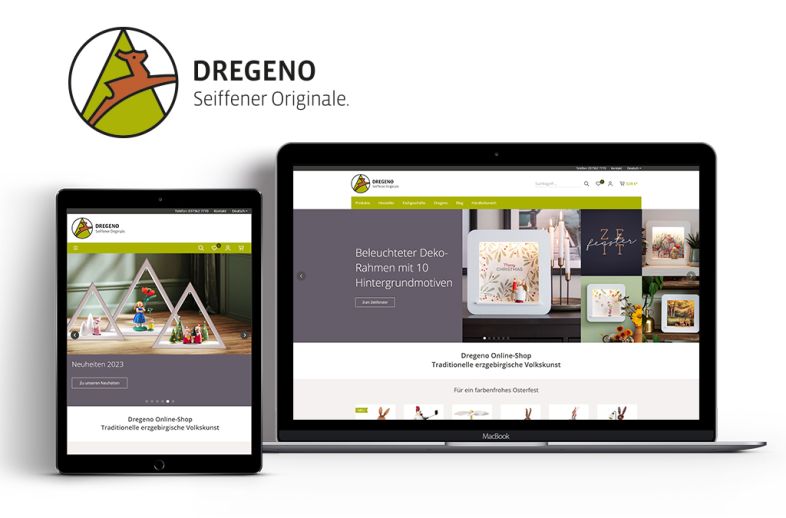 Onlineshop des Kunden Dregeno
