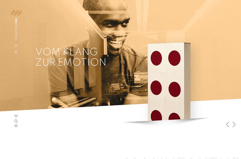 Onlineshop des Kunden MW Acoustics