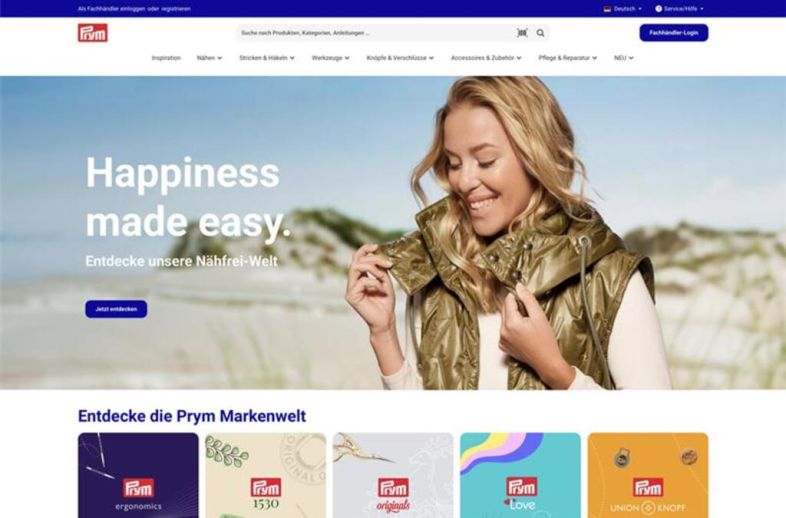Shop of the customer Prym