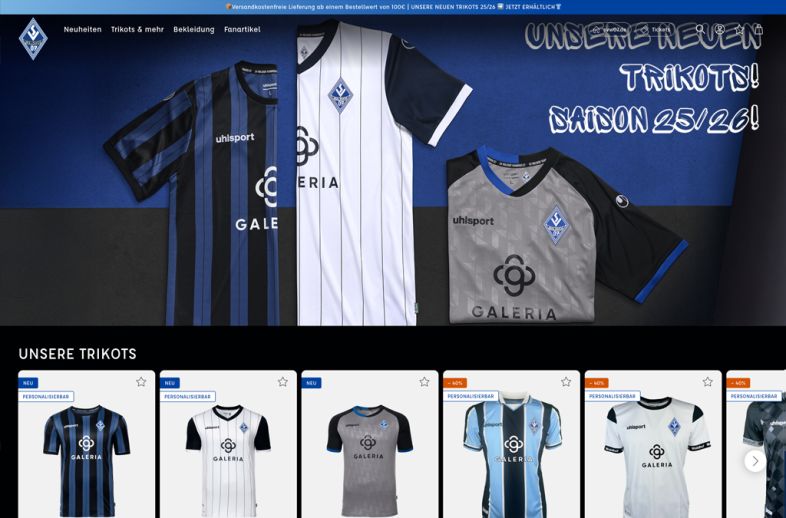 Onlineshop des Kunden SV Waldhof Mannheim 07 Store | Offizieller Fan-Shop