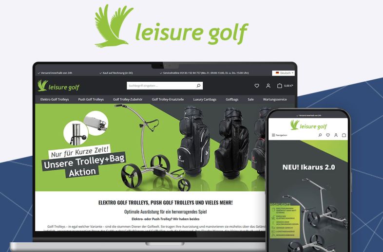 Onlineshop des Kunden Leisure and Sports GmbH