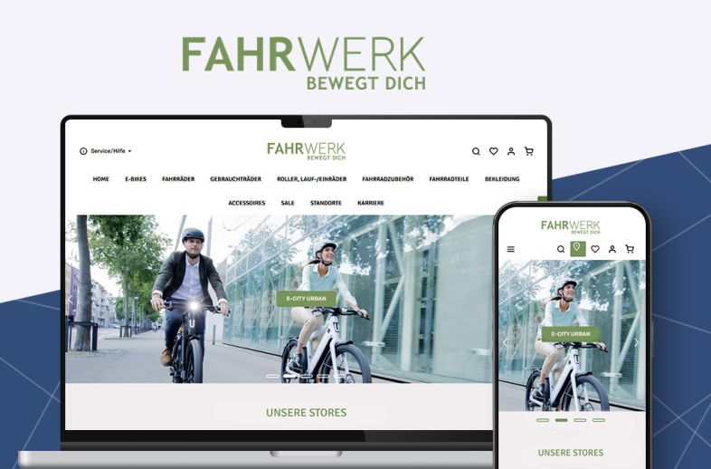 Onlineshop des Kunden fahrwerk.me