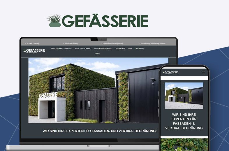 Onlineshop des Kunden gefaesserie.de