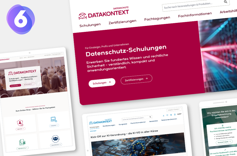 Onlineshop des Kunden DATAKONTEXT