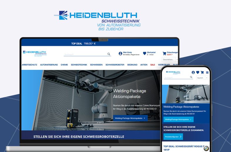 Onlineshop des Kunden heidenbluth-shop.com