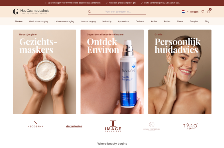 Winkel van de klant Het Cosmeticahuis