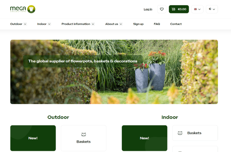 Shop of the customer Mega Collections