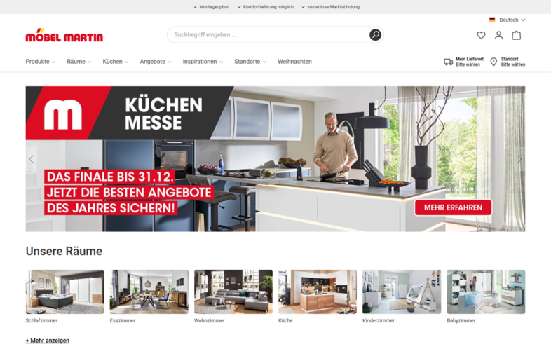 Shop of the customer Shop for furniture online | MÖBEL MARTIN