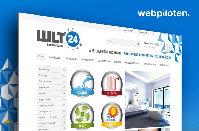 Onlineshop des Kunden WLT24
