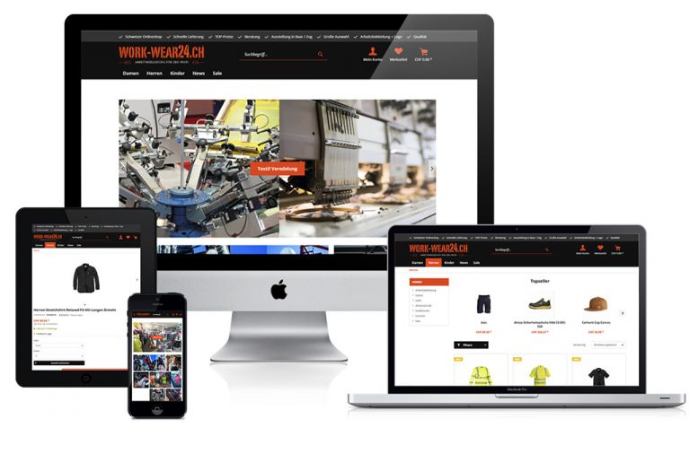 Onlineshop des Kunden Work-Wear24